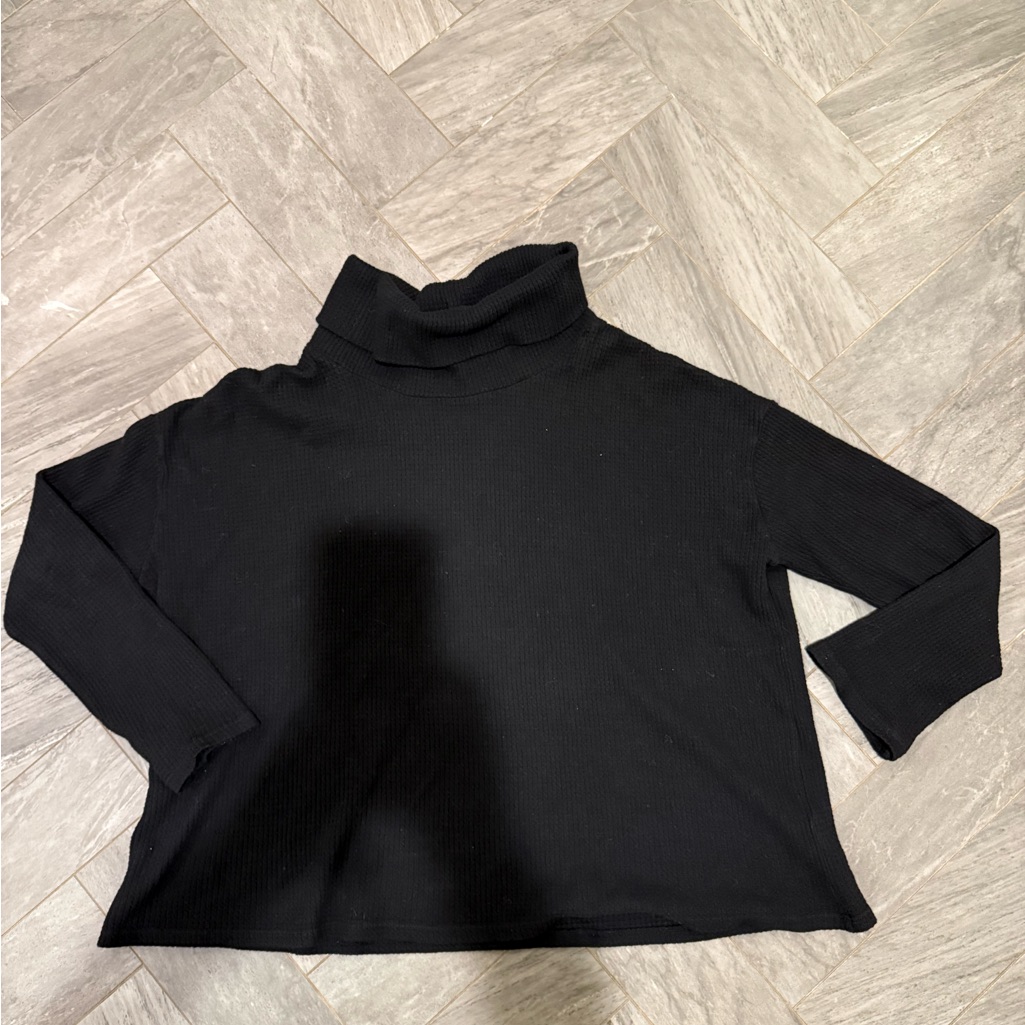 Christina Lehr Classic Black Turtleneck Sweater